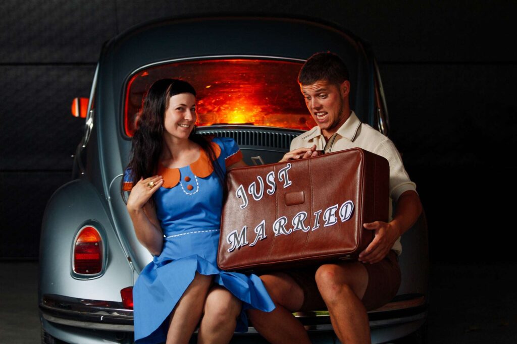 Just married Koppel fotoshoot